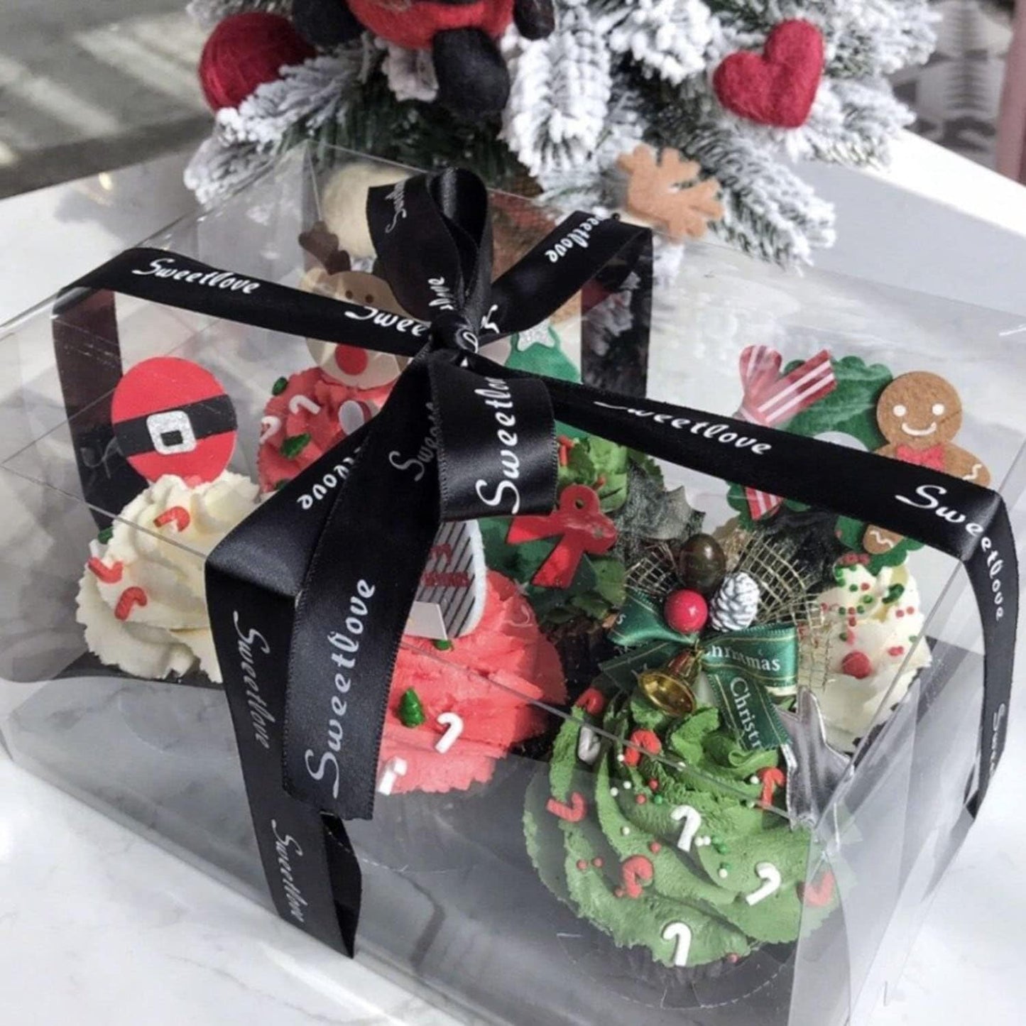 Christmas Paper Baking Cups 50Pcs Santa Claus/Christmas Snowman/Christmas Elk Cake Baking Cups Cupcakes (50Pcs Christmas Snowman)